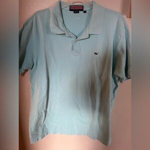 Vineyard Vines Light‎ Blue Men's Polo Size L